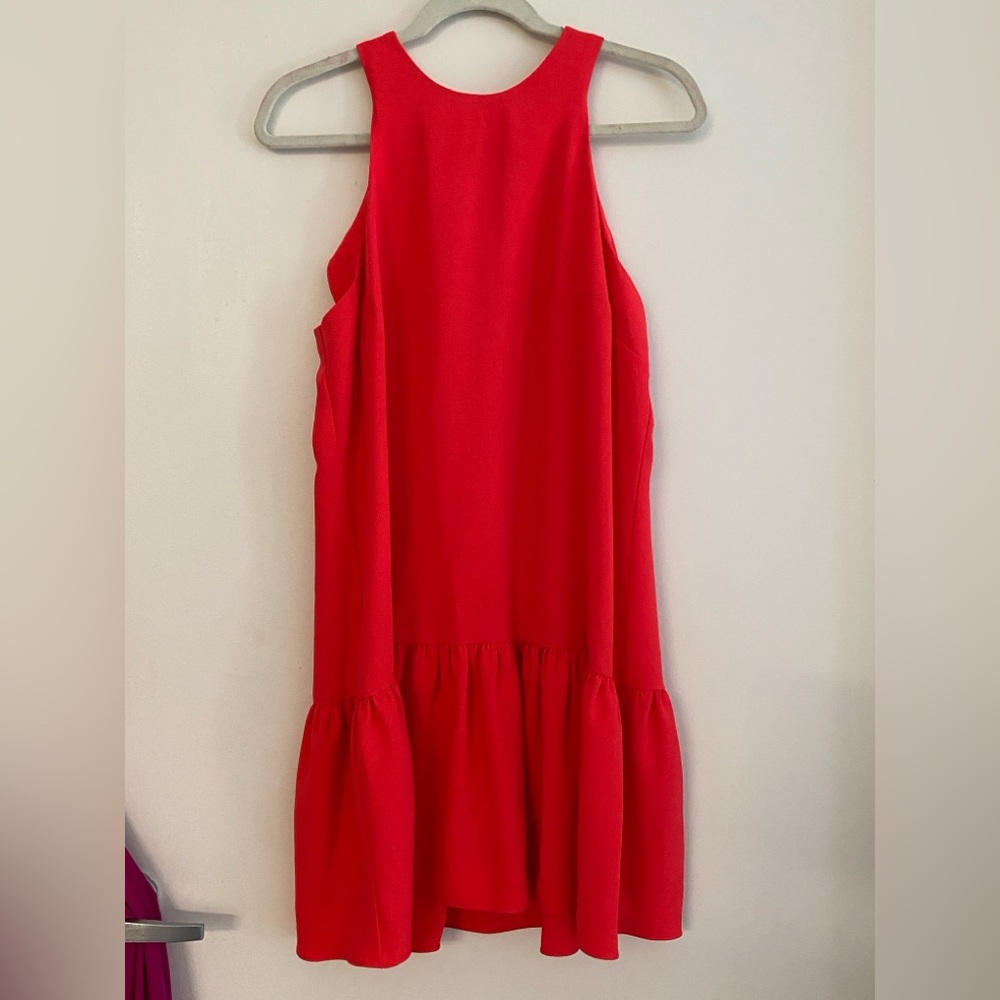 Vibrant Red Sleeveless Dress